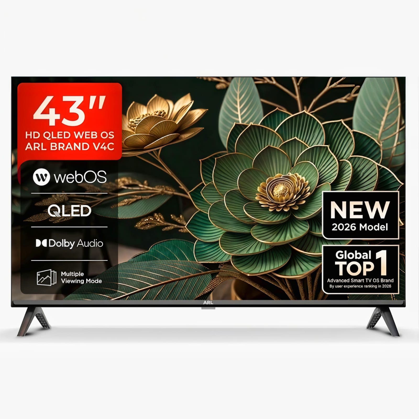 ARL 43-Inch webOS Hub Smart TV front view