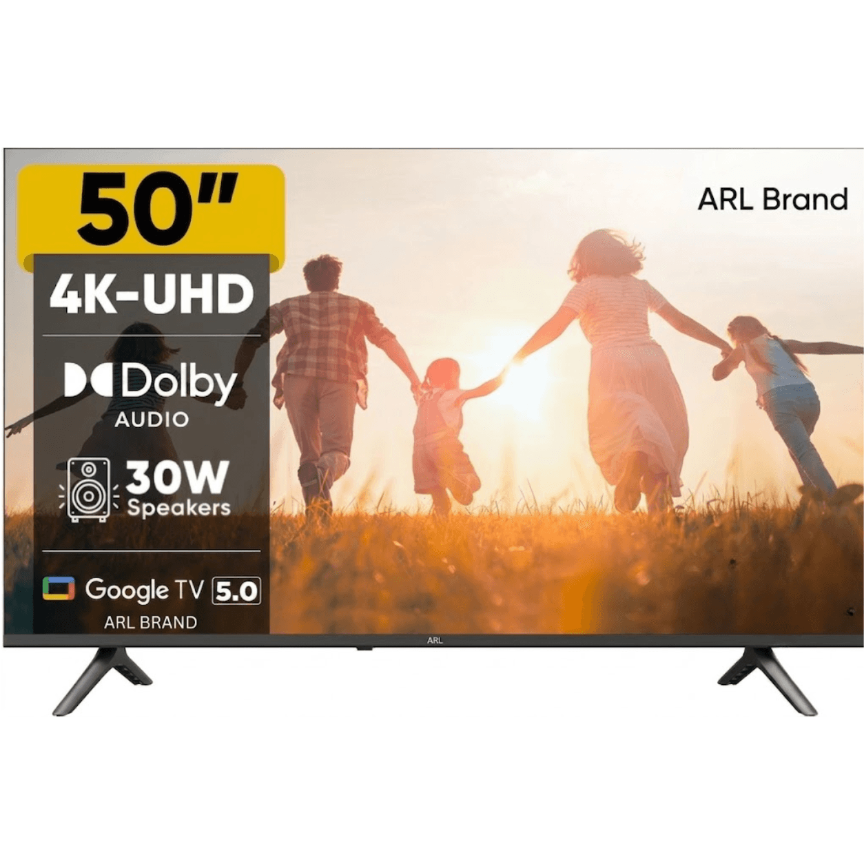 ARL 50-Inch UHD Smart Android TV front view